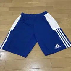アディダス　adidas サッカーパンツ　Mサイズ　青　ブルー　ショートパンツ