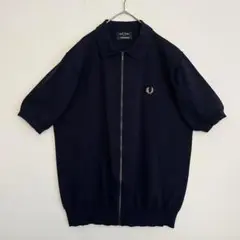 【美品★希少コラボ】フレッドペリー×ビームス別注 フルジップニットポロシャツXL 2025年最新】Fred Perry × beams / 別注 フルジップ ニット