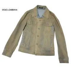 【新品同様】名作! DOLCEu0026GABBANA コーティング Gジャン デニム