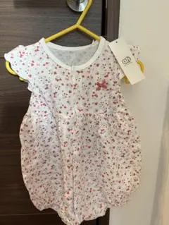 新品、未使用、タグ付き！80花柄ロンパース