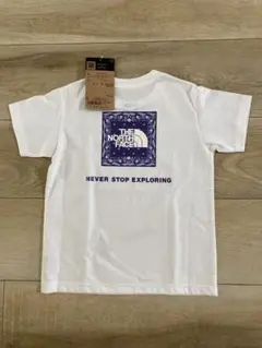 【新品】THE NORTH FACE バンダナ柄 Tシャツ 120 ホワイト