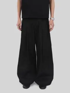 3D Slip Pocket Trouser ワイドパンツ　立体パンツ　立体裁断