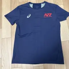 アシックスA77半袖Tシャツネイビー