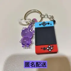 紫ピクミン　めじるしアクセサリー2 ゲーム機のキーホルダー　カプセルトイ　ガチャ