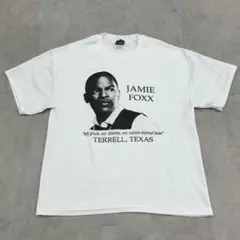 ジェイミーフォックス 俳優 コメディアン 半袖 Tシャツ 古着 ホワイト 白 L