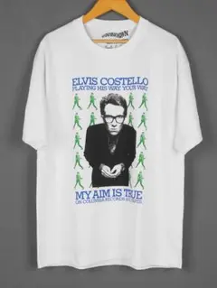 90s ELVIS COSTELLO エルビス コステロ Tシャツ ヴィンテージ 90s イギリス製 エルヴィスコステロ バンドT 両面プリント