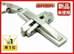 ♦即購入OK♦(❁ᴗ͈ˬᴗ͈)新品クロスデザインネックレスSilverチェーン付