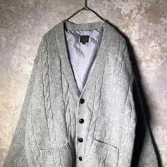 【ヴィンテージ】厚手ニットカーディガン used古着 ZAS10