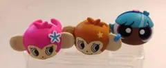 ナルミヤ ルッキー&ミンキーとパワーパフ ブリスのガチャキャラリング 3個セット