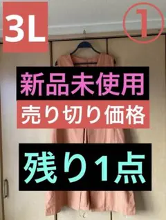 （売り切り価格）①オレンジ色後ろチュールロングジレ（3L）