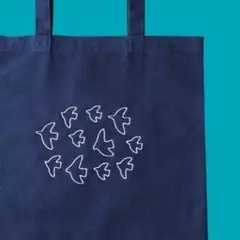 color　order　tote　/　hokuou刺繍tote　/　bird線画