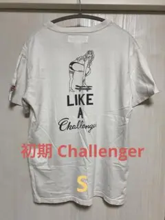 初期 Challenger Tシャツ S 胸ポケット ホワイト チャレンジャー