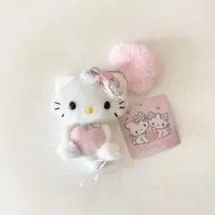 サンリオチャーミーキティふわふわハートマスコットホルダーぬいぐるみ平成うまれ♣︎