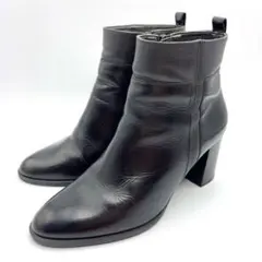 ❀美品 ダイアナ ショートブーツ 22cm 黒 ブラック