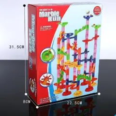 知育玩具 組立式 105ピース ブロック　ビー玉30個付属