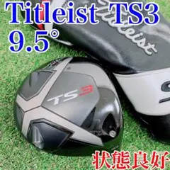 【状態良好】タイトリスト TS3 ドライバー9.5° ヘッド単品 カバー付き