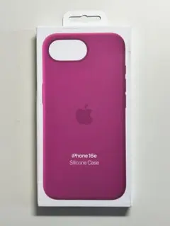 【新品】純正 iPhone 16e シリコンケース・フクシア②
