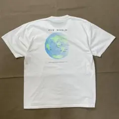 90s 地球 プリントt アート ビンテージ old 80s usa シングル
