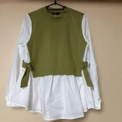 GORGE 両脇ベルトドッキングシャツ