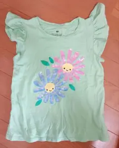 H&M ライトグリーン Tシャツ
