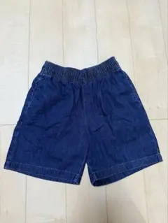 GUダークブルー シェフデニムショートパンツ