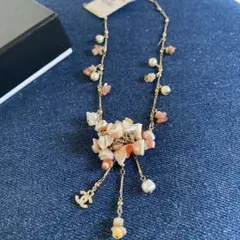 【新品未使用タグ付き】CHANELシェルネックレス