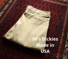 90s dickies USA製 42 ワークパンツ 美品ミントコンディション