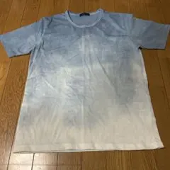 【藍染】COMME CA ISM 水色グラデーション Tシャツ M