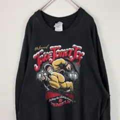 USA古着 90s フェード Eskimo Joe's ロンT 企業系 黒