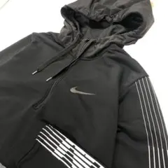 【美品】NIKE ハーフジップ パーカー ポリエステル メンズL