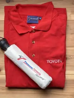 トヨタF1、2002ニユルブルグリンクレース記念ポロシャツ　記念傘のおまけ付き