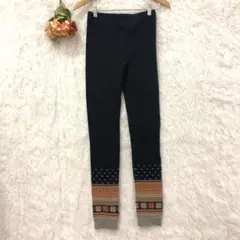 ★クリフメイヤー★レギンス ストレッチ【M】柄あり 黒系 アウトドア