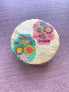 貝殻　メキシカンスカルデザインの小物入れ