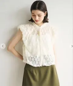 ココディール　フラッフィーショートブラウス