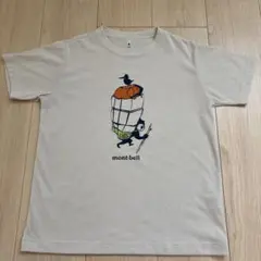 mont-bell イラスト Tシャツ 150サイズ クリーム色