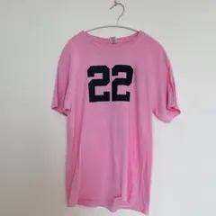 フルーツオブザルーム　ピンク ナンバー22 半袖Tシャツ