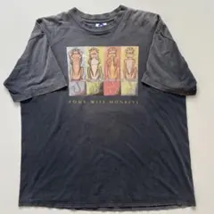 【USAスペシャル】 見ざる聞かざる言わざる モンキーTシャツ XL グレー