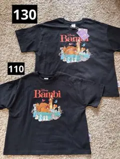 しまむら link@ Disney Bambi Tシャツ 130.110サイズ