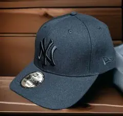 NY オールブラック New Era 9FORTYキャップ