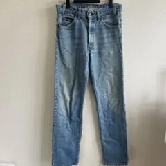 ライトブルー ストレートデニムパンツ