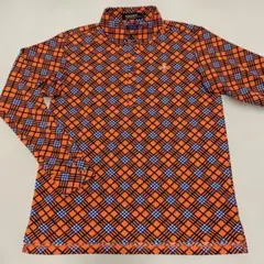 美品 le coq sportif golf ルコック 長袖ポロシャツ 総柄 L