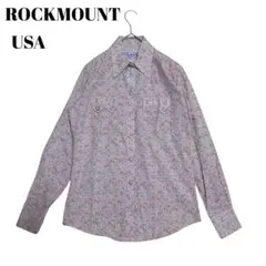 USA製✨ヴィンテージ ROCKMOUNT ピンク 総柄 ウエスタンシャツ✨