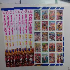 週刊少年ジャンプ35号付録ワンピースコミックスフレークステッカー9枚セット