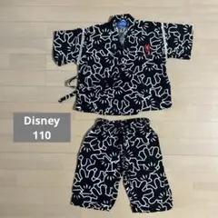 東京ディズニーリゾート 甚平 110cm 黒白