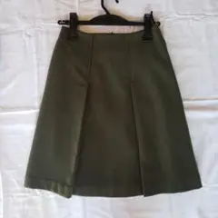 NATURAL BEAUTY BASIC オリーブ色 タイトスカート XSサイズ