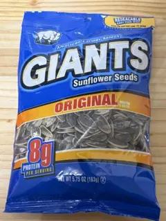 GIANTS 食用ひまわりの種 オリジナル 163g 大谷翔平 GIANTS ひまわりの種 163g×4袋 大谷翔平 エコバッグ付き