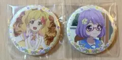 アイカツスターズ！ 缶バッジ 虹野ゆめ 七倉小春 チーズソフトクッキー イオン