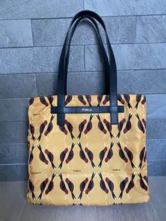 【未使用級】FURLA トートバッグ バード イエロー系 黄色 値下げ不可