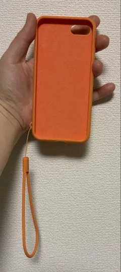 オレンジ ストラップ付きソフトケース