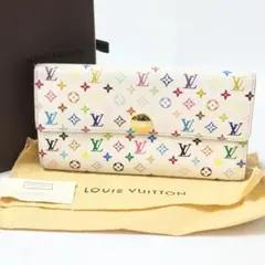 12B298/ルイヴィトン/長財布/マルチカラー/サラ/ホワイト/白